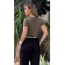 034529 - Blusa Manga Curta Estampa em Silk